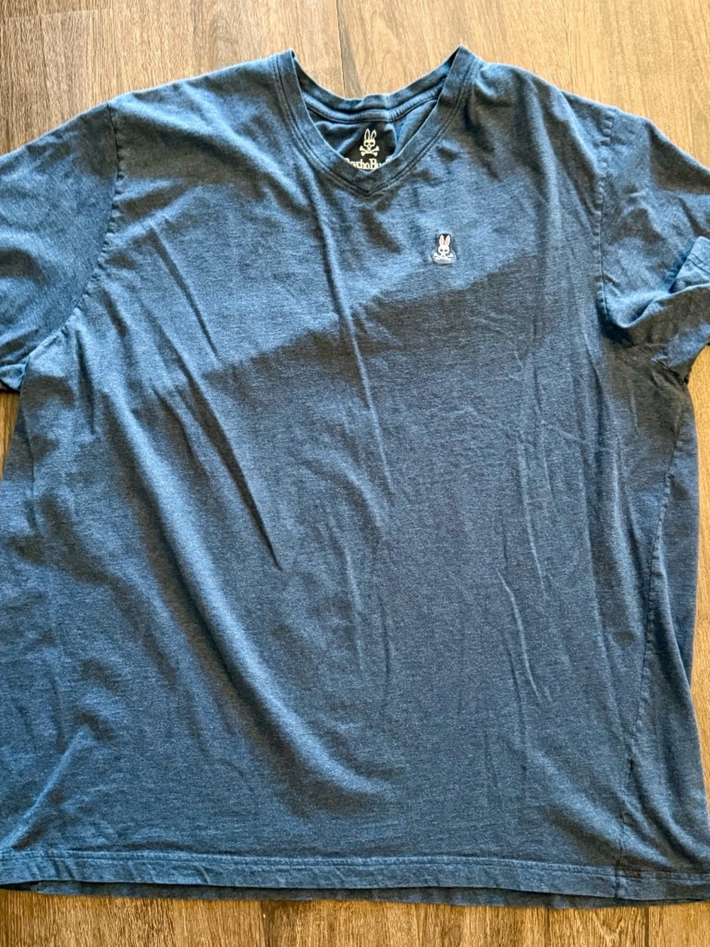 Psycho Bunny Men's Big & Tall Classic V-Neck Tee - Blue - Size 3XL